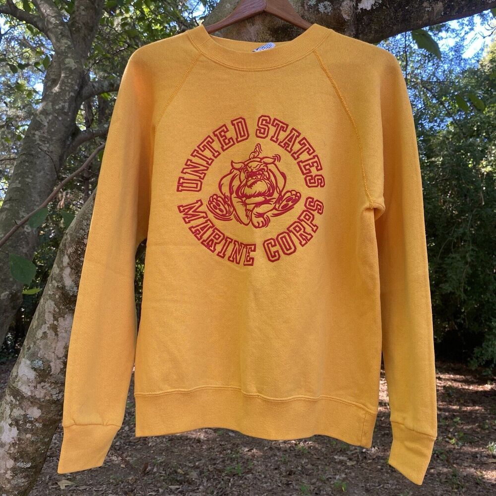 Vintage United States Marine Corps Sweatshirt Pullover Mens Large Soffe Sweats